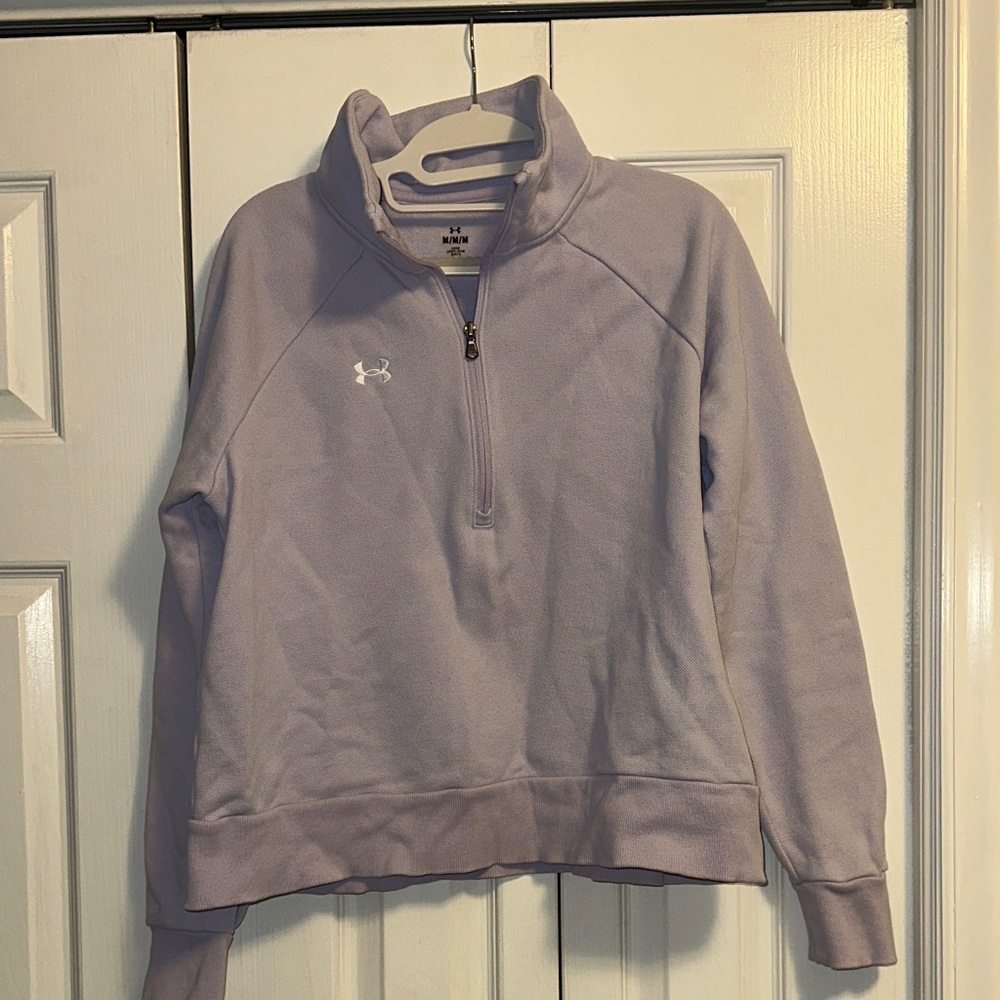 Under Armour Women's Light Purple Half-Zip Sweatshirt